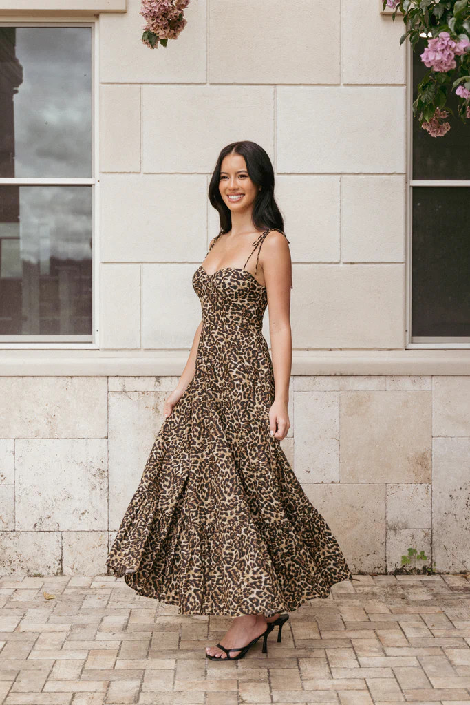 Ayana Midi Dress - Leopard | Petal & Pup (US)