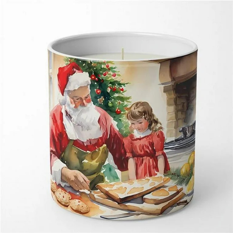 10 oz Cookies with Santa Claus Decorative 100 Percent Soy Candle | Walmart (US)