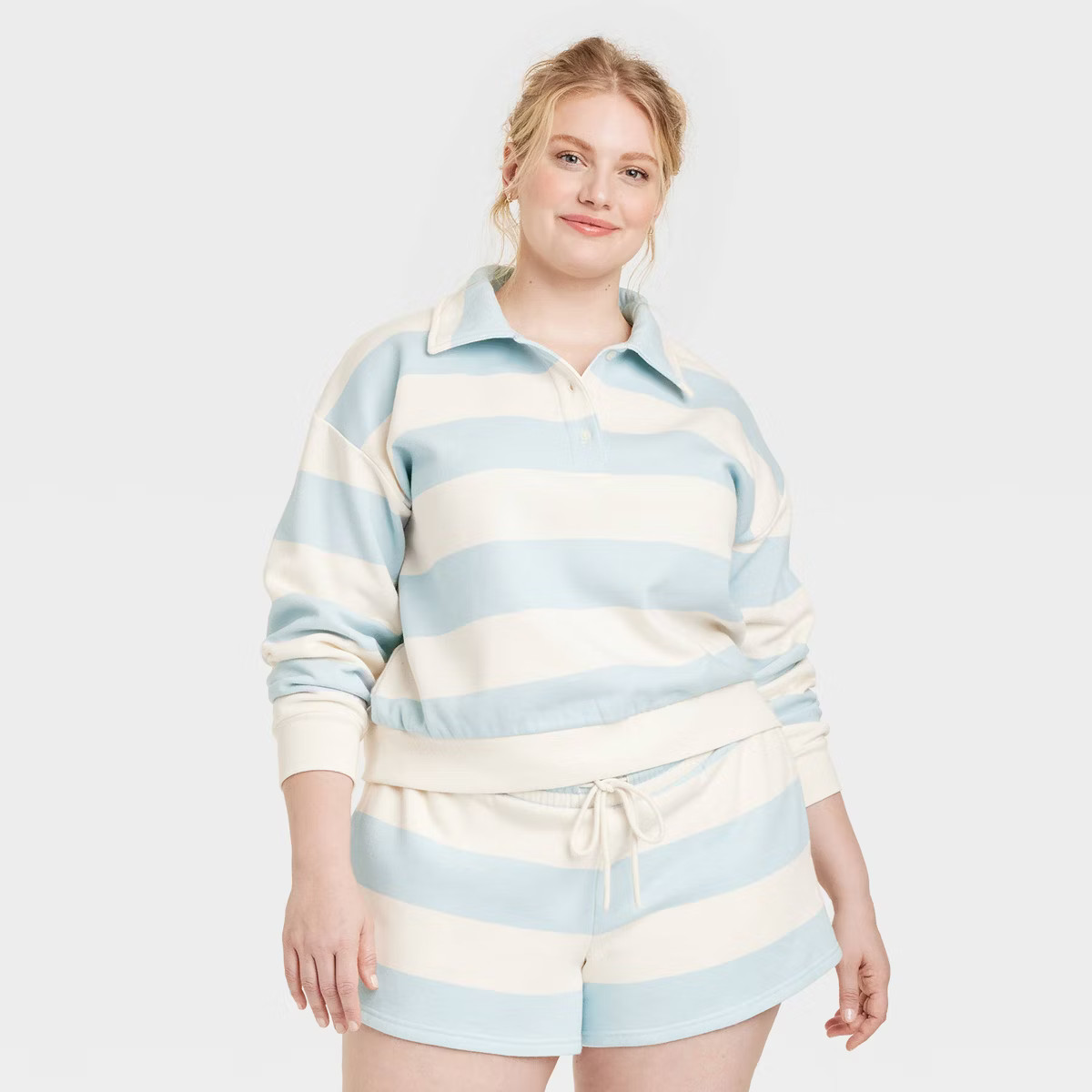 Women's Leisure Studio Long Sleeve Fleece Polo Shirt - Universal Thread™ | Target