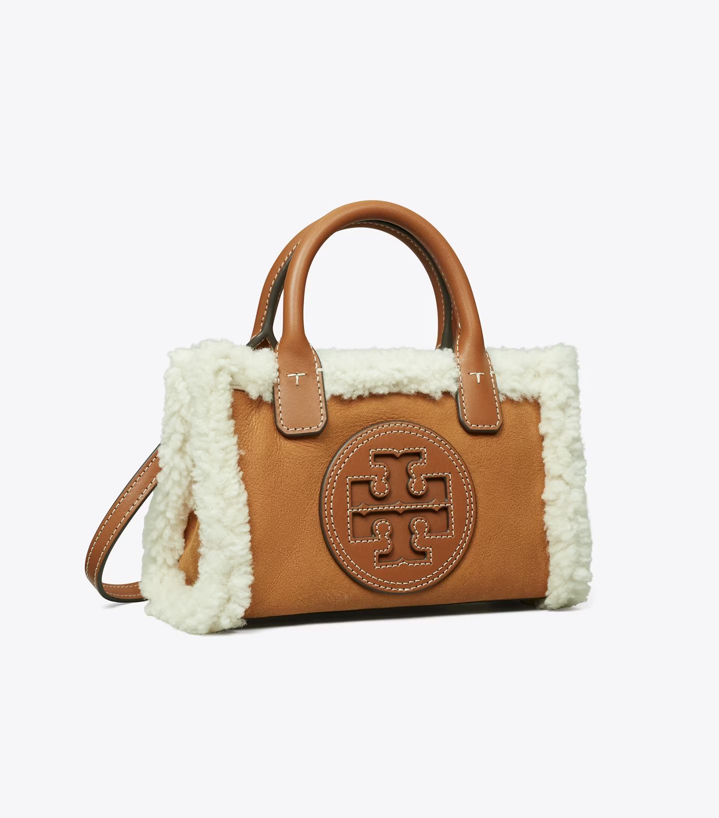 Mini Ella Shearling Tote: Women's Designer Crossbody Bags | Tory Burch | Tory Burch (US)