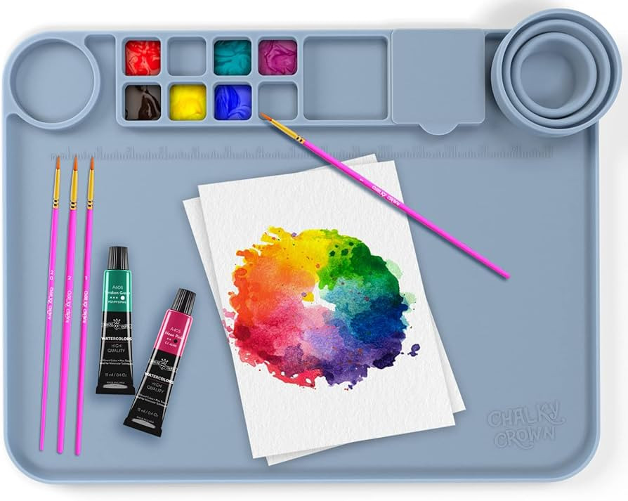 Silicone Craft Mat Silicone Art Mat with Cup Silicone Mats for Crafts - Craft Silicone Mat Silico... | Amazon (US)