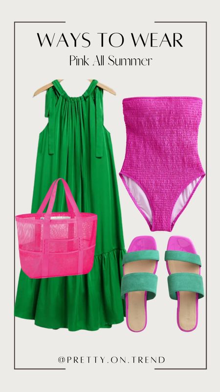 Pink and green outfit 

#LTKstyletip #LTKSeasonal #LTKFind