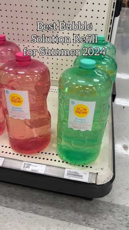 Summer bubbles refill jug only $5, stock up for the season now!!

#LTKVideo #LTKkids #LTKxTarget