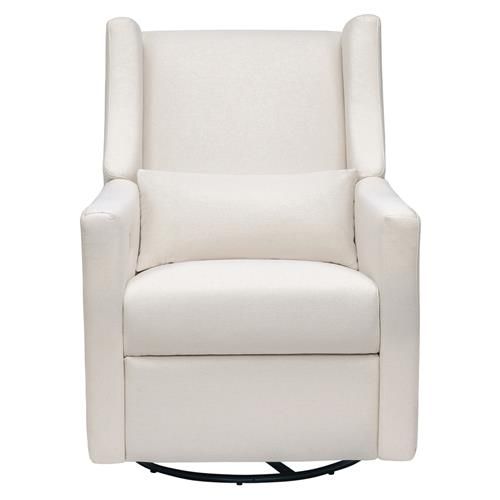 Babyletto Kiwi Cream Eco-Performance Electronic Recliner and Swivel Glider with USB Port | Kathy Kuo Home