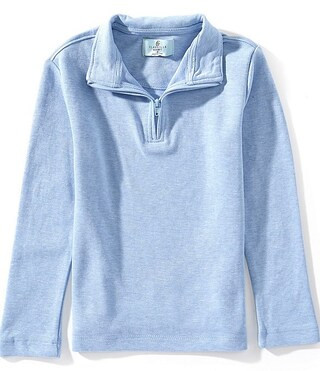 Little Boys Pique Quarter Zip Pullover | Dillard's