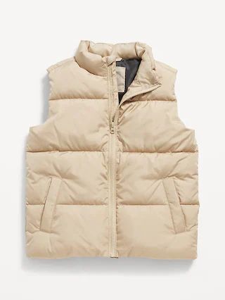 Gender-Neutral Water-Resistant Frost-Free Puffer Vest for Kids | Old Navy (US)