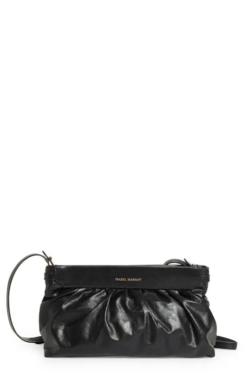 Isabel Marant Luzes Leather Crossbody Bag in Black at Nordstrom | Nordstrom
