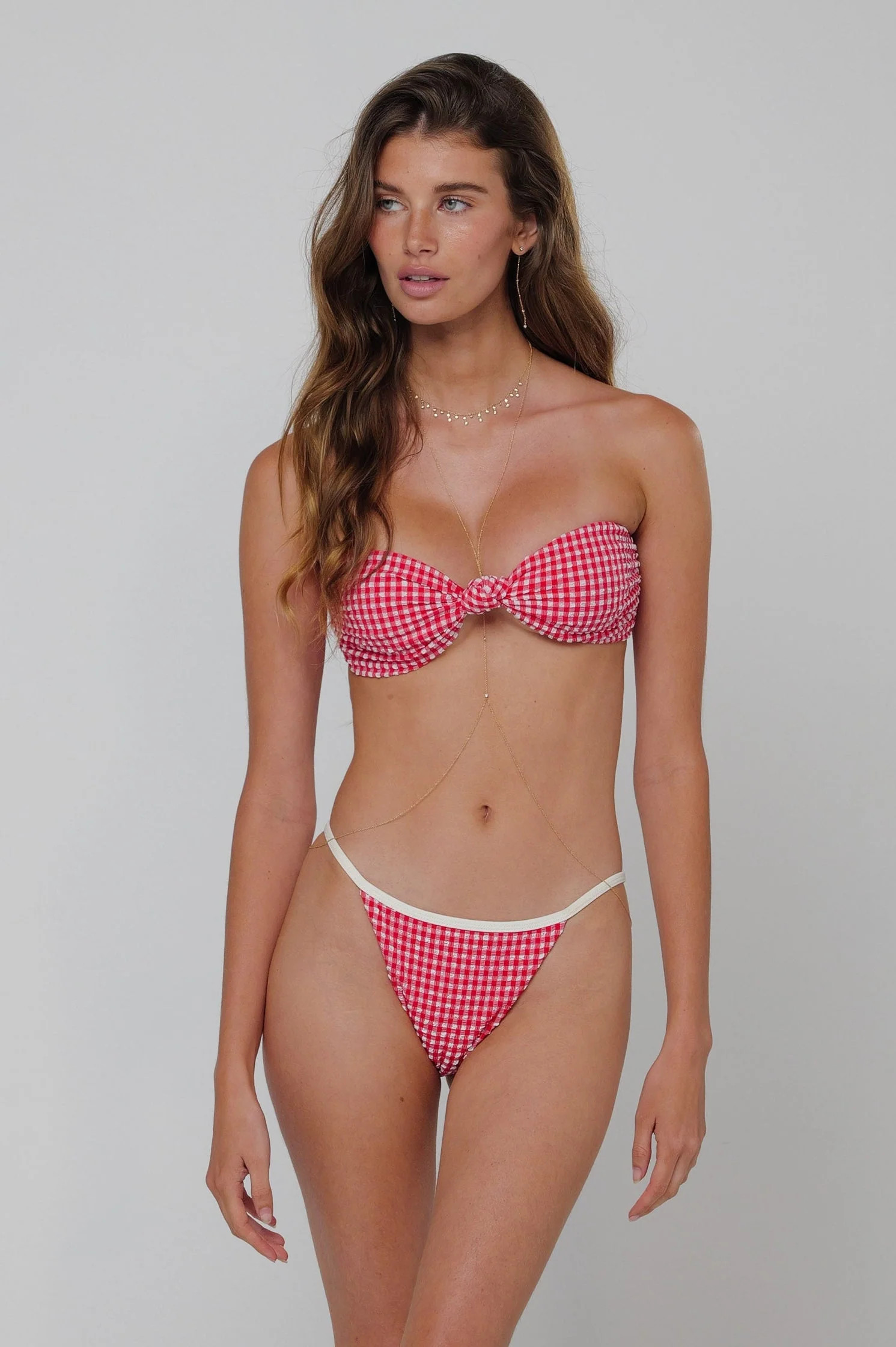 Spencer Bikini Top in Red Gingham | RESA / SHOP-RESA.COM