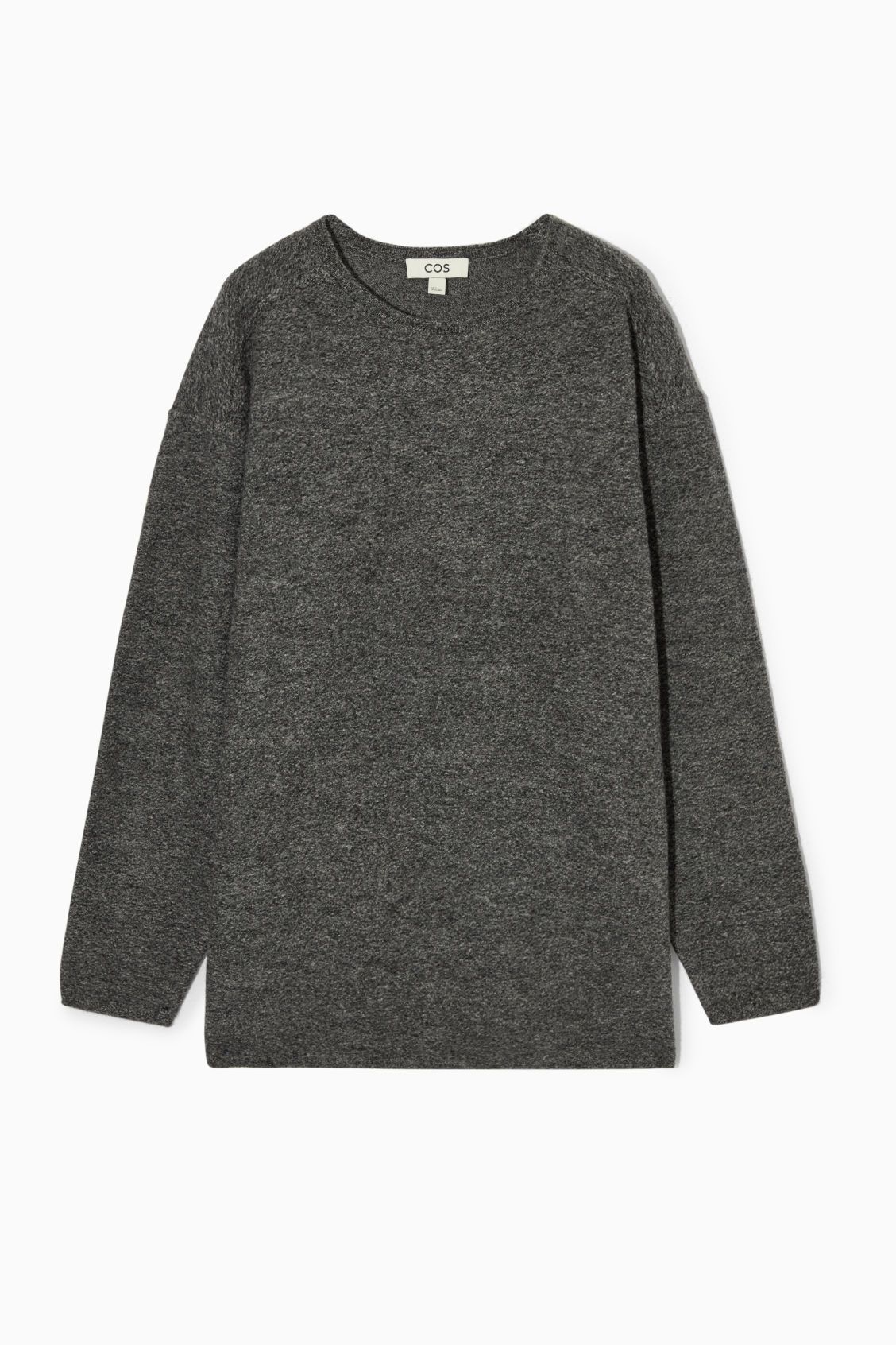 OVERSIZED MERINO WOOL JUMPER - DARK GREY - COS | COS UK