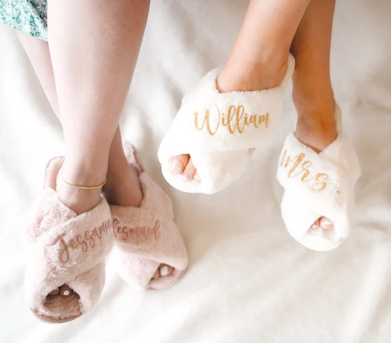 Personalized Bridal Slipper Bridesmaid Gifts Bridal Shower | Etsy | Etsy (US)