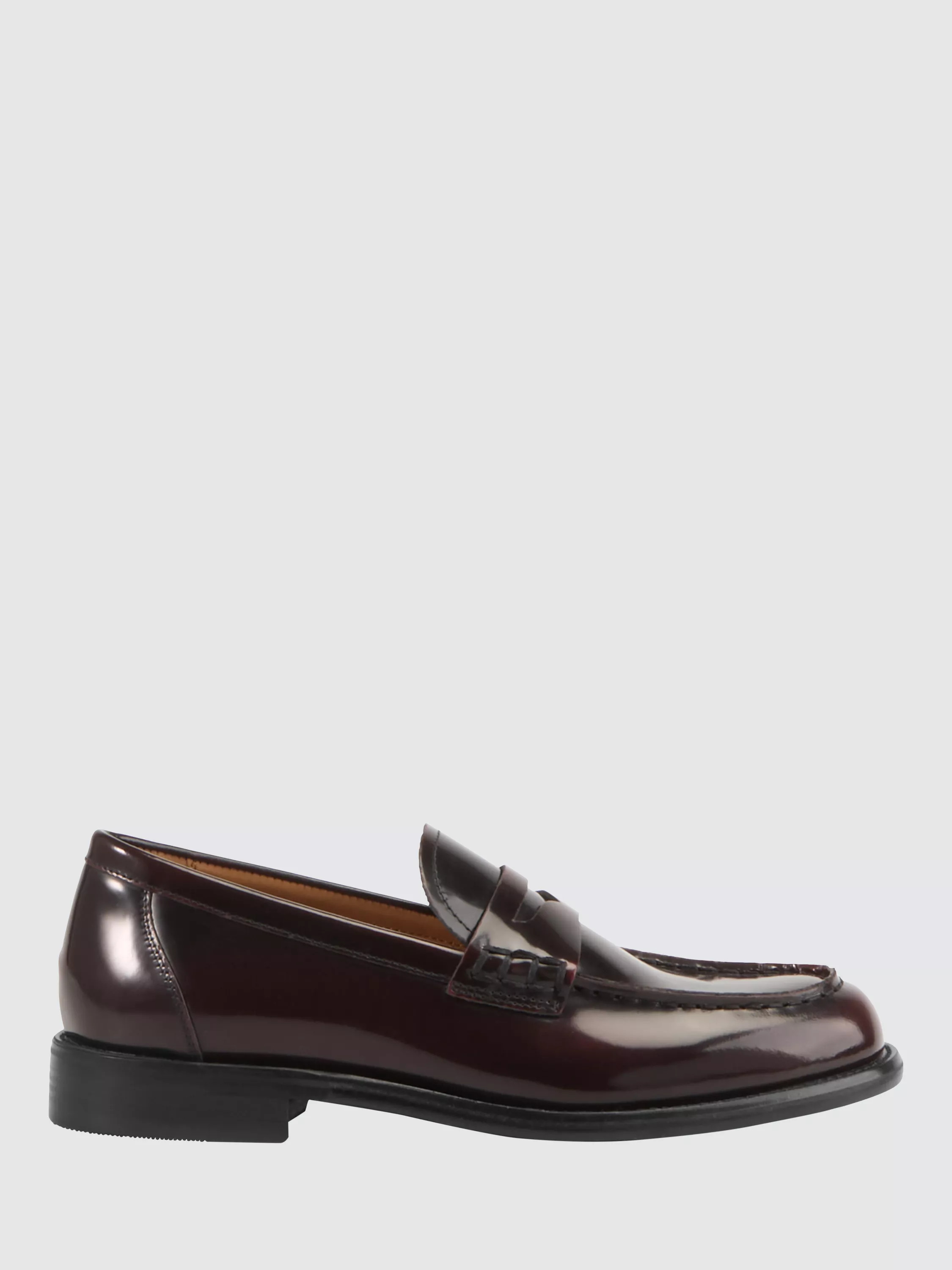 Vagabond Shoemakers Linn Cherry Leather Penny Loafers | John Lewis (UK)