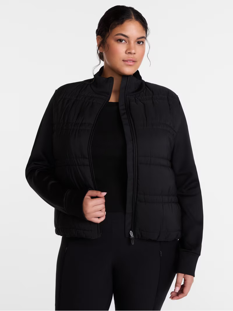 Avia Women's Hybrid Jacket with Long Sleeves, Sizes XS-XXXL | Walmart (US)