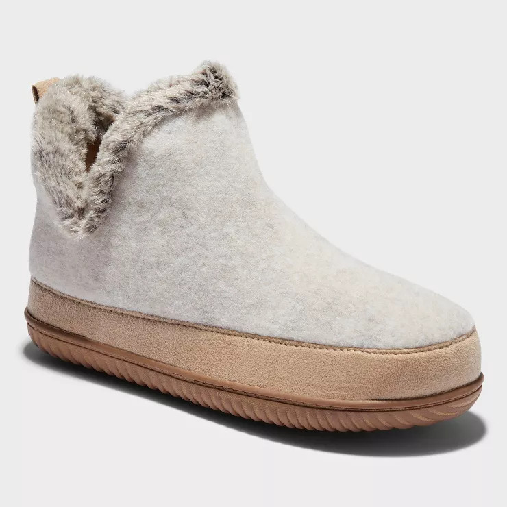 Women's dluxe by dearfoams Dolly Bootie Slippers | Target