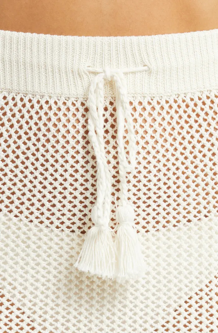 Coast Is Clear Crochet Cover-Up Miniskirt | Nordstrom