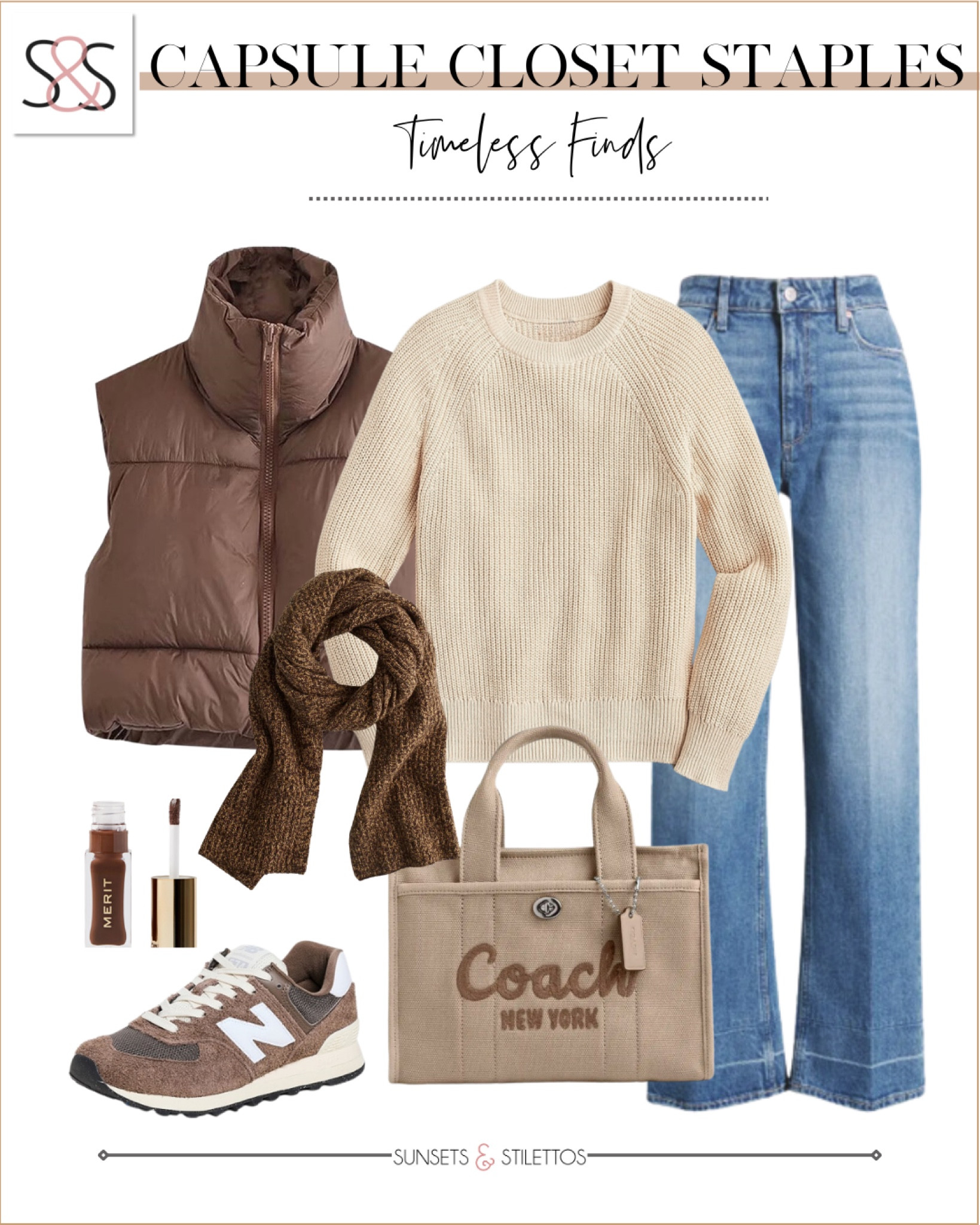 Fisherman sweater with a puffer vest and wide leg jeans is a great holiday outfit! Perfect for New Year’s Eve and casual weekend this winter!

Sunsets and Stilettos, Friday workwear, adidas sneakers 

#LTKOver40 #LTKSeasonal #LTKStyleTip