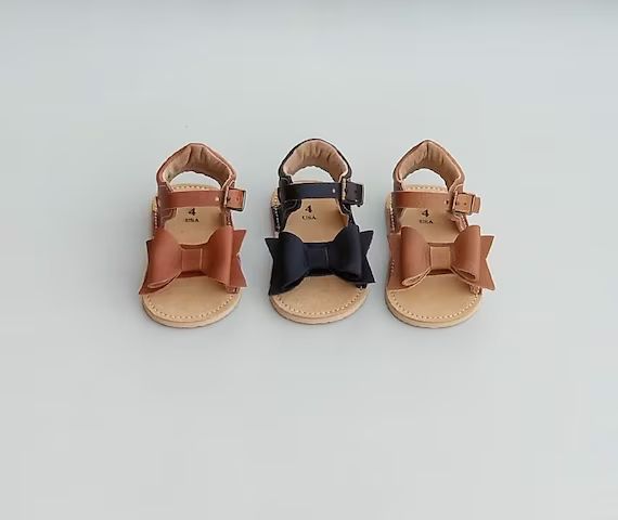 Bow Sandal  Baby Sandals  Moccs Sandals  Sandals for Babies | Etsy | Etsy (US)