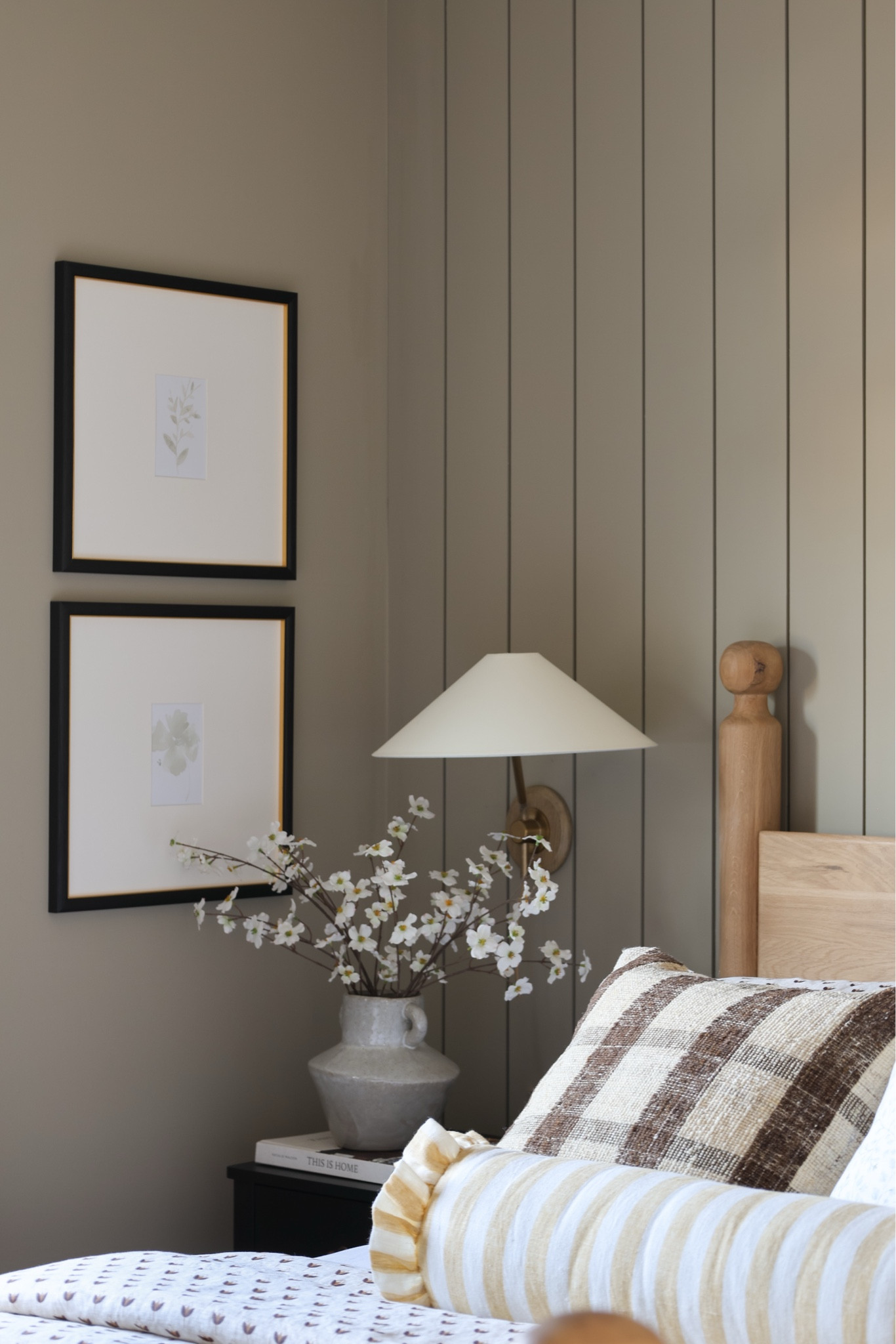 The sources for our guest room makeover. 

Anthropologie, four poster bed, white oak bed frame, wall frames, black art frame, block print bedding, block print duvet, throw pillow covers, gray vase, asymmetrical vase, McGee and Co, Pottery Barn, Lulu & Georgia, West Elm, plug in wall sconce #LTKFamily #LTKFindsUnder100

#LTKHome