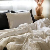 Sale Linen Duvet Set in Off-White. Includes Cover & Two Pillow Cases. Stone Washed Linen Bedding | Etsy (US)