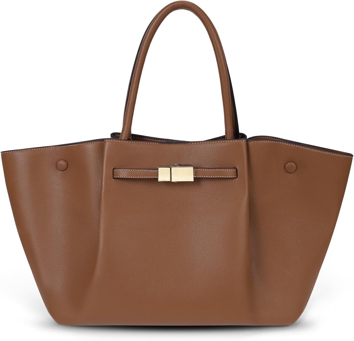 ACUYE Tote Bag for Women Faux Leather Work Tote Bag Purse Top Handle Bag Dumpling Bag Trendy Y2K ... | Amazon (UK)