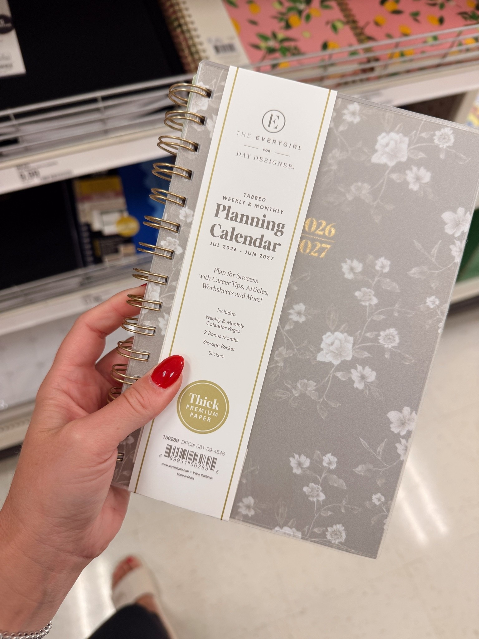 If you like to write things down in a planner, this one is super cute and a really great size if you’re taking it on the go! Also under $11 🙌🏼


Target finds, midyear calendar, office supplies, small calendar