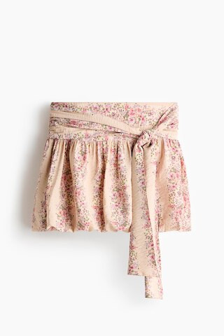 Tie-detail bubble-hem skirt | H&M (DE, AT, CH, NL, FI)