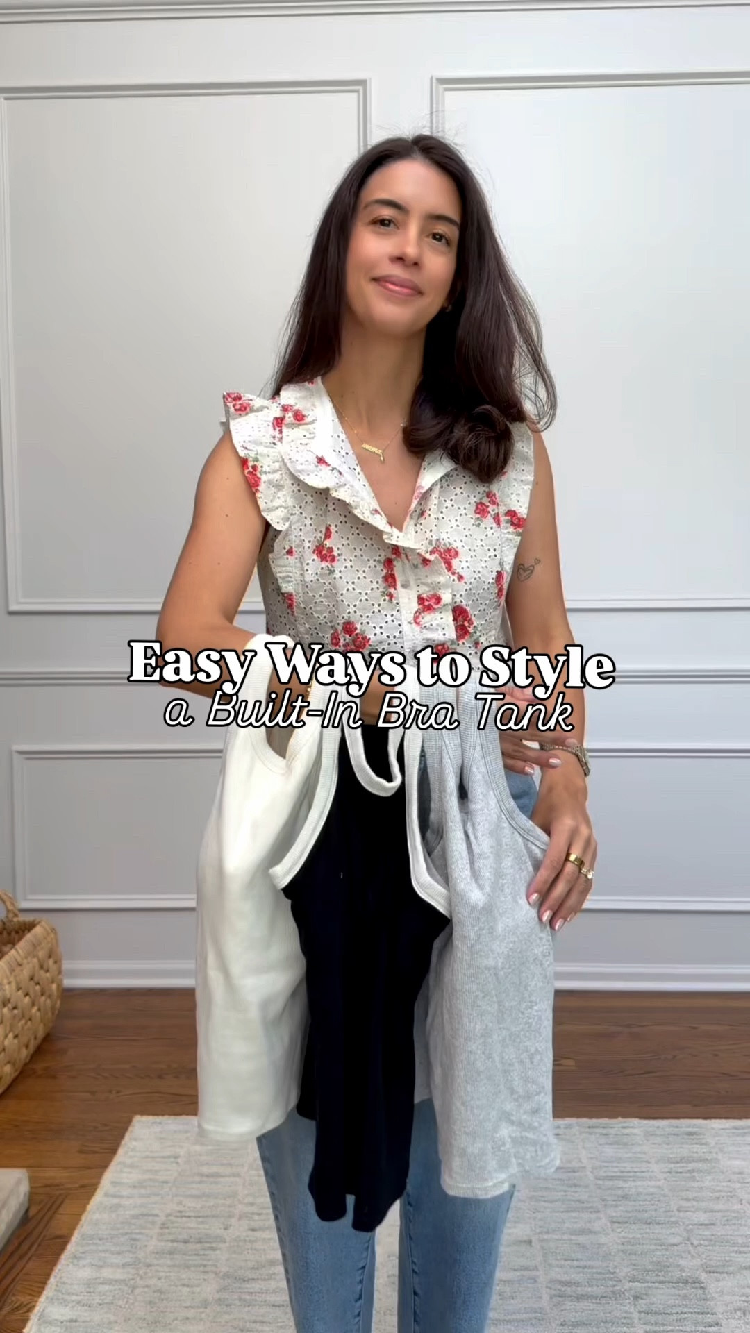 Spring outfits styling this Amazon tank top with built in bra 

#LTKootd #LTKmomlife #LTKgrwm