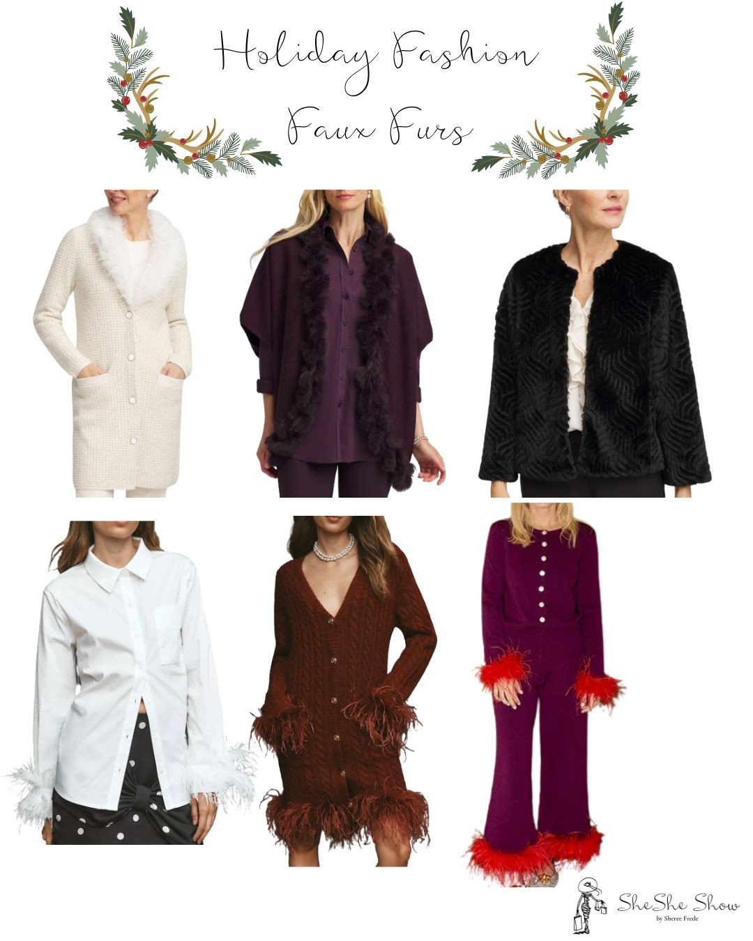  
How about some feathers and furs? I am obsessed 
Faux fur cardigan sweater, white shirt with ostrich feather sleeve trims 
Holiday style, holiday outfit, jackets
 

#LTKHoliday #LTKOver40 #LTKSaleAlert