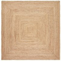 Home Decor Rugs Square Jute Rug Braided Rag Hand Woven Natural Area For Floor 10x10Feet | Etsy (US)