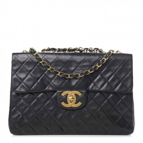 CHANEL

Lambskin Quilted XL Jumbo Single Flap Black | Fashionphile