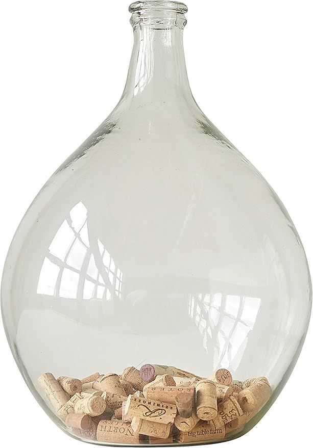 Creative Co-Op Decorative Glass Bottle Vase, 18 Inch, Clear | Amazon (US)