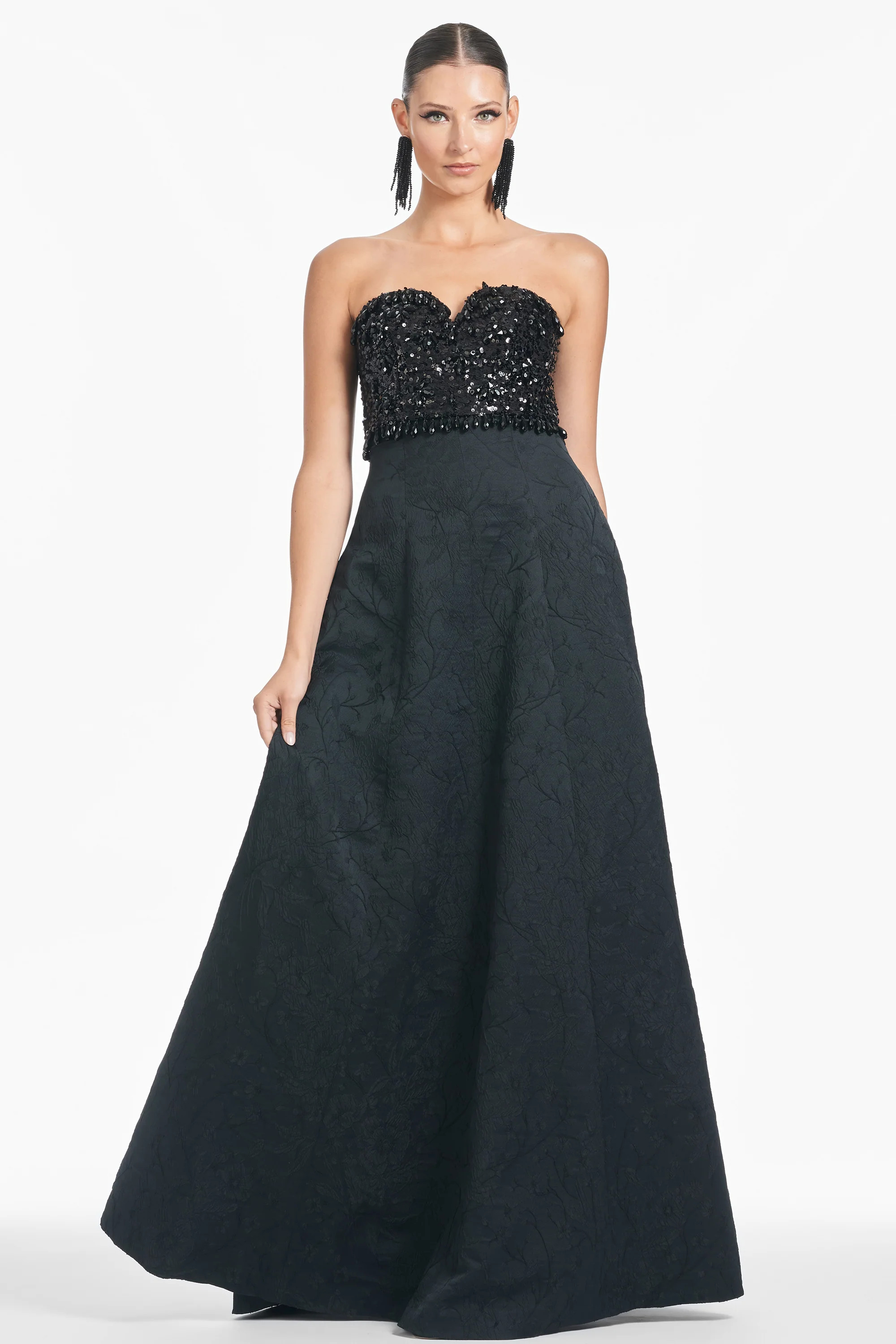 Lillian Gown - Black | Sachin and Babi