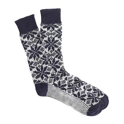 Snowflake socks | J.Crew US