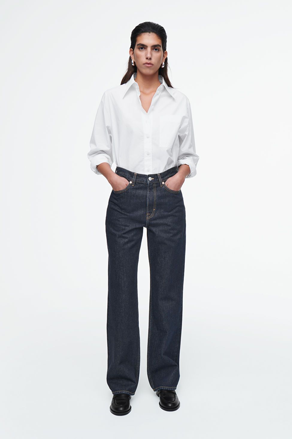 COLUMN JEANS - STRAIGHT - DARK BLUE - COS | COS UK