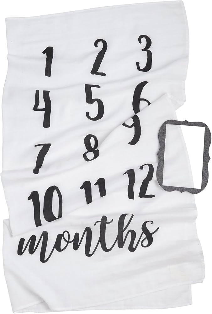 Mud Pie Monthly Milestone Blanket Photo Prop Set | Amazon (US)