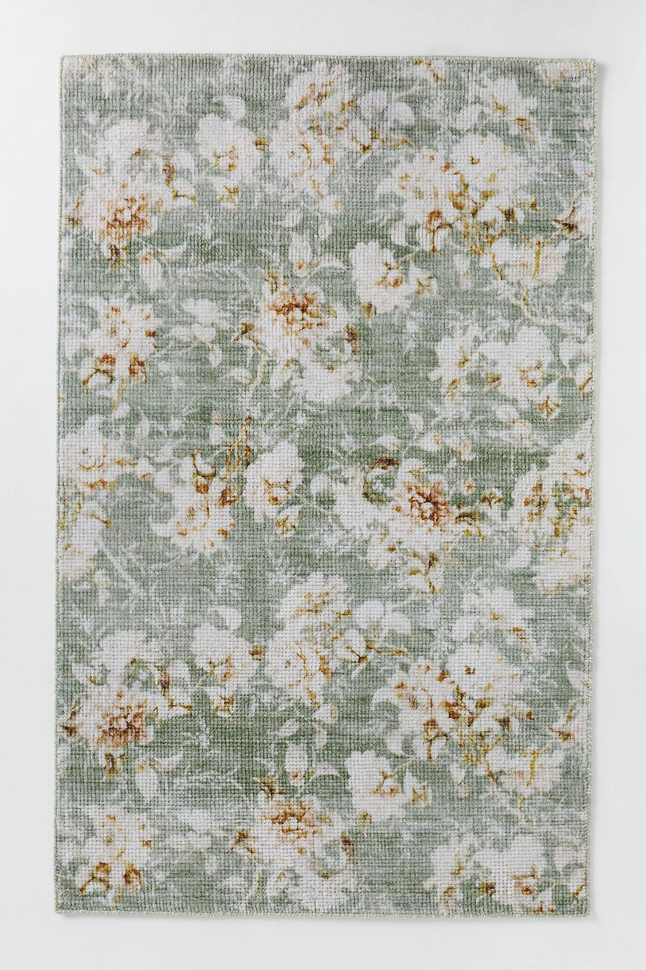 Frida Easy Care Printed Floral Rug | Anthropologie (US)