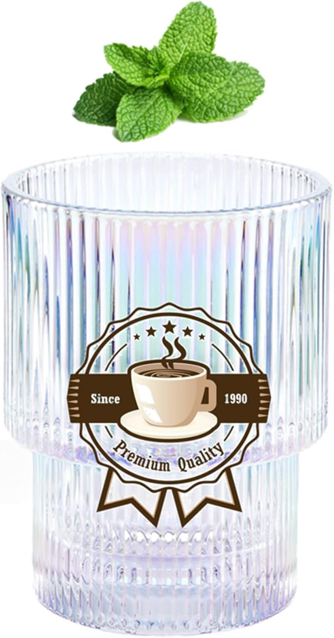ZWIFEJIANQ Glass Cup Coffee Mug, Origami Style Glass Cup, Transparent Tea Set Coffee Mug Glass Cu... | Amazon (US)