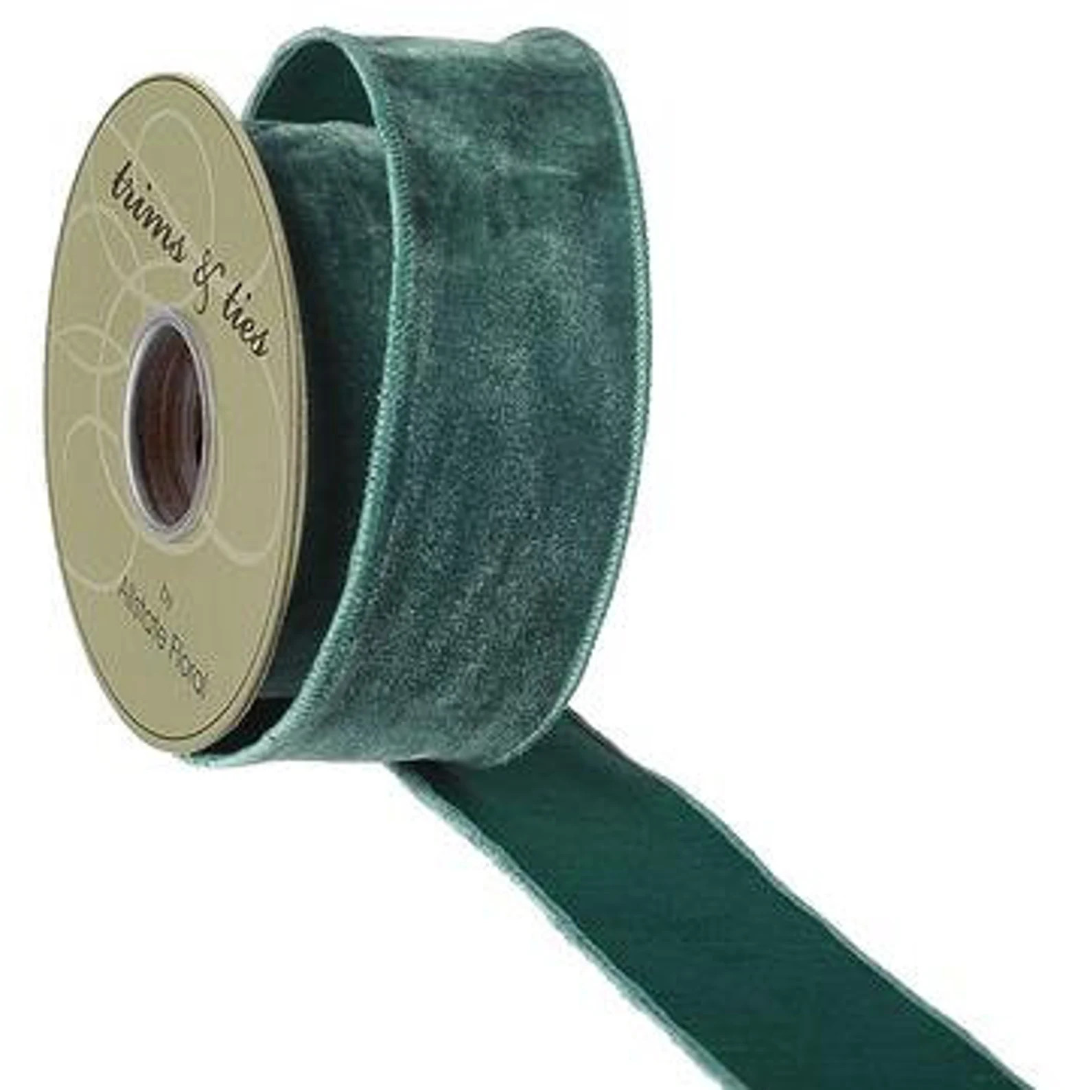 2.5" Velvet Ribbon in Teal - Etsy | Etsy (US)