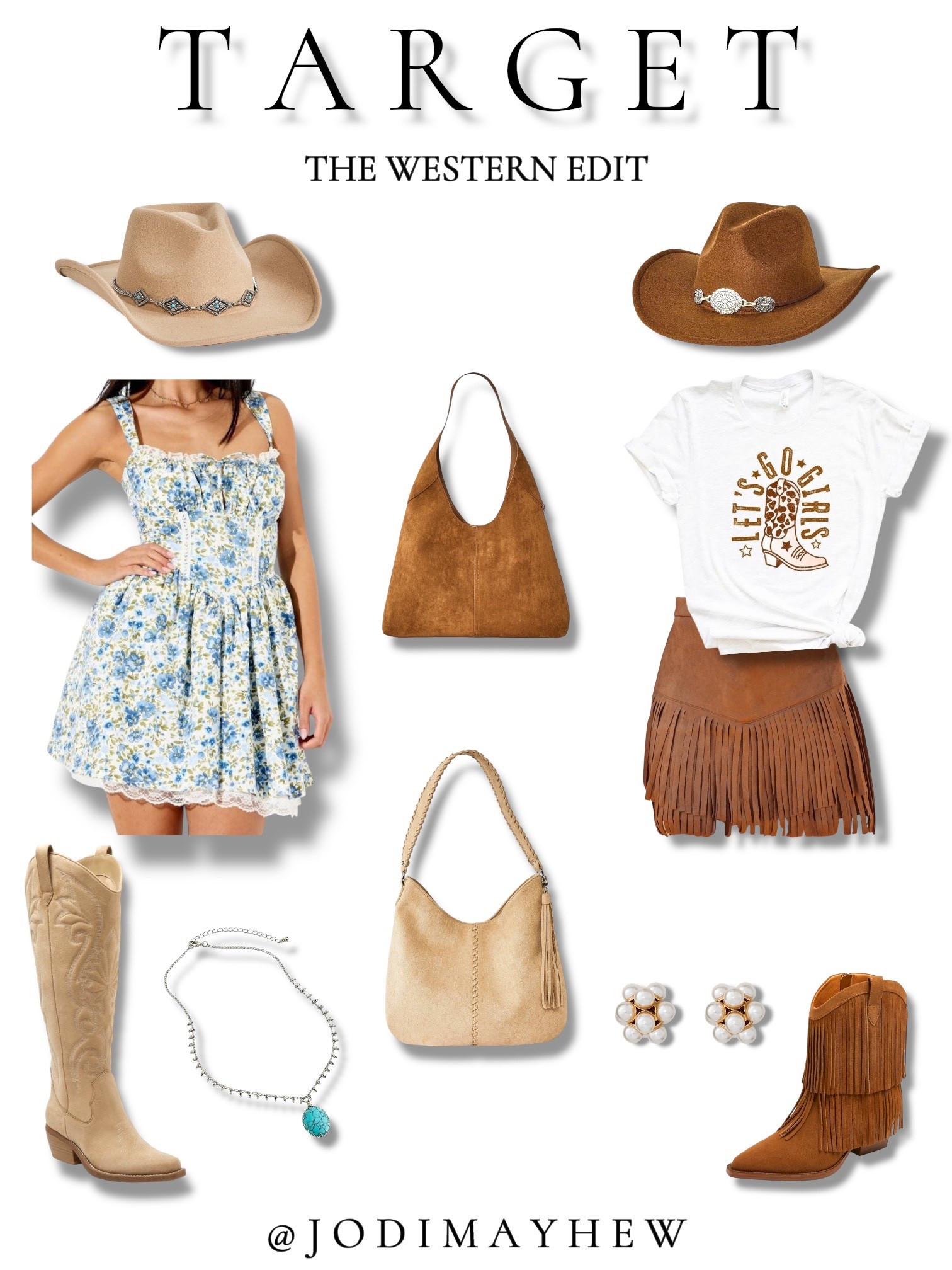 Target: The Western Edit

#target @Target #western #edit #coastal #cowgirl #rodeo #festival #carnival #fringe #boots #booties #earrings #pearl #graphic #tee #shirt #boho #bag #purse #suede #faux #hat #turquoise #necklace #jewelry #floral #dress #mini #tan #briwn #skirt #event #party #parties #affordable #fashion #sale 



#LTKSaleAlert