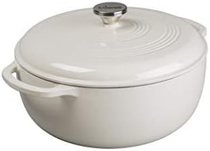 Lodge Enameled Cast Iron Dutch Oven, 7.5 Quart, Oyster | Amazon (US)