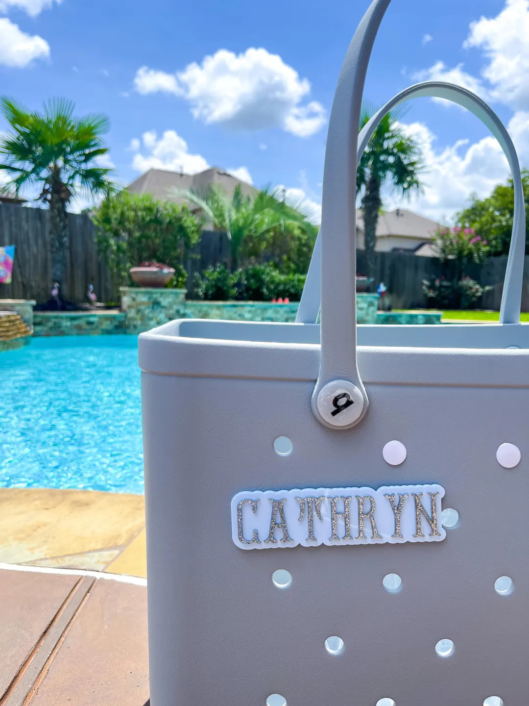 Bogg Bag Charm | Beach Tote Name Plate | Personalized Beach Tote Name Tag | Bogg Bag Name Tag | B... | Etsy (US)