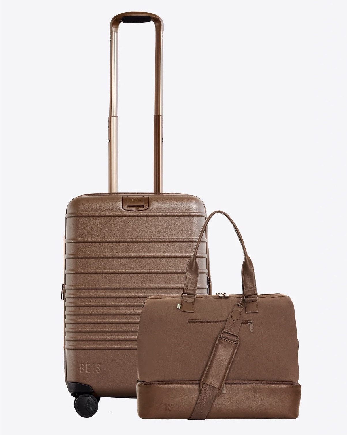 Travel set, BEIS Travel set, weekender bag, carryon. Small carry-on. Travel essentials. Travel backpack, suitcase. 
My favorite travel pieces from BEIS, I have the small carry-on, the mini weekender which is great to take as my personal item and also fit some of the handbags I want to bring with me when I travel, the medium check-in suitcase and the big check-in luggage. Totally recommend them! 

#LTKMothersDay #LTKTravel