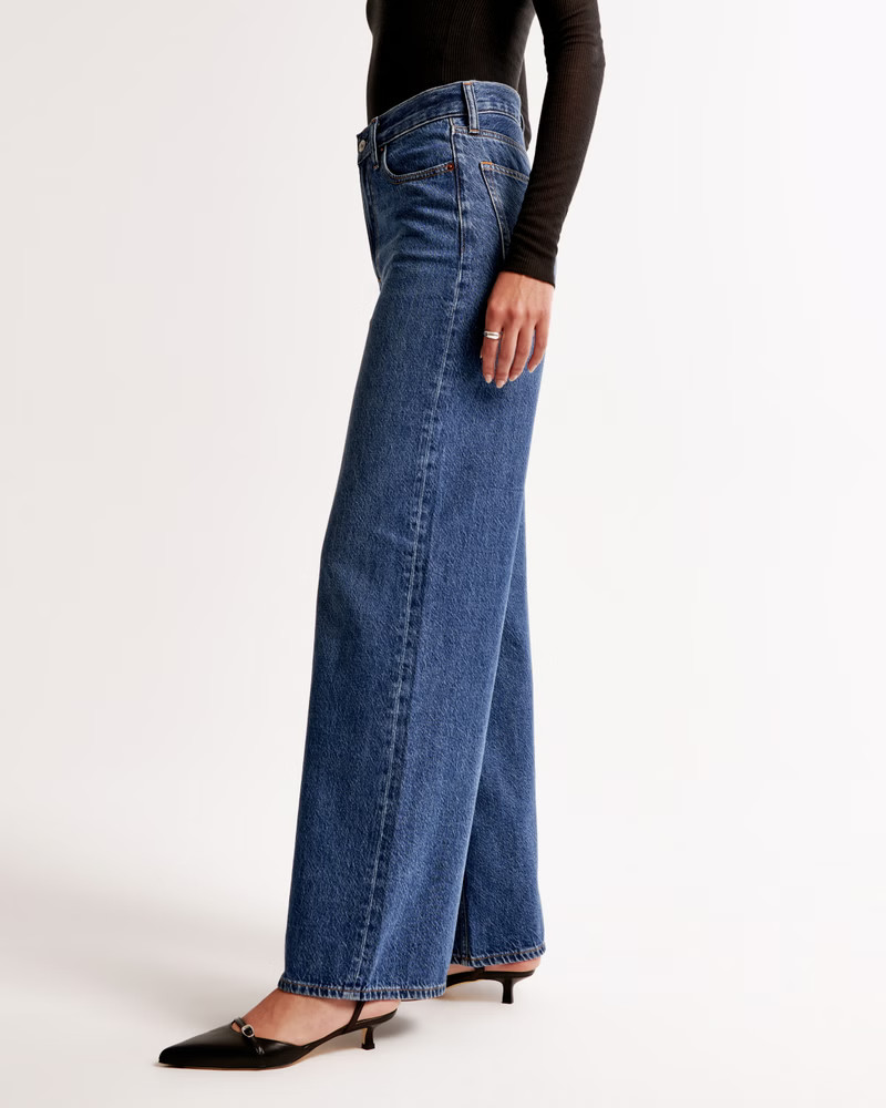 High Rise Wide Leg Jean | Abercrombie & Fitch (US)