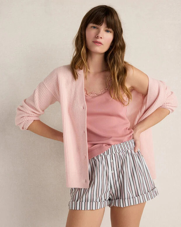 Organic Cotton Poplin Boxer Shorts | Talbots