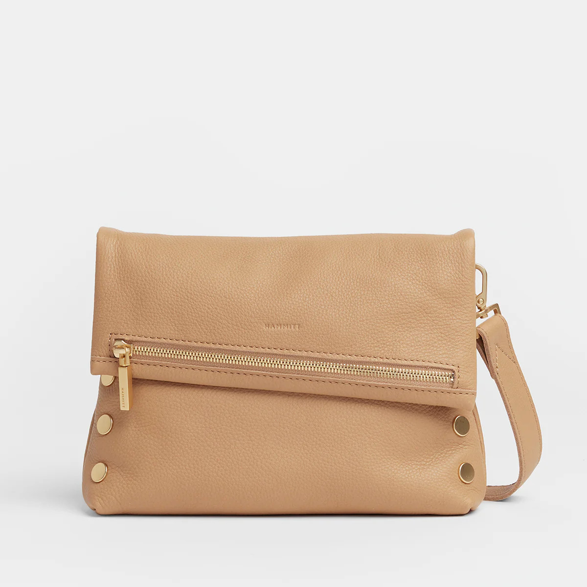 VIP | Timeless Tan Leather Crossbody Clutch with Zippered Flap | Hammitt | Hammitt (US)