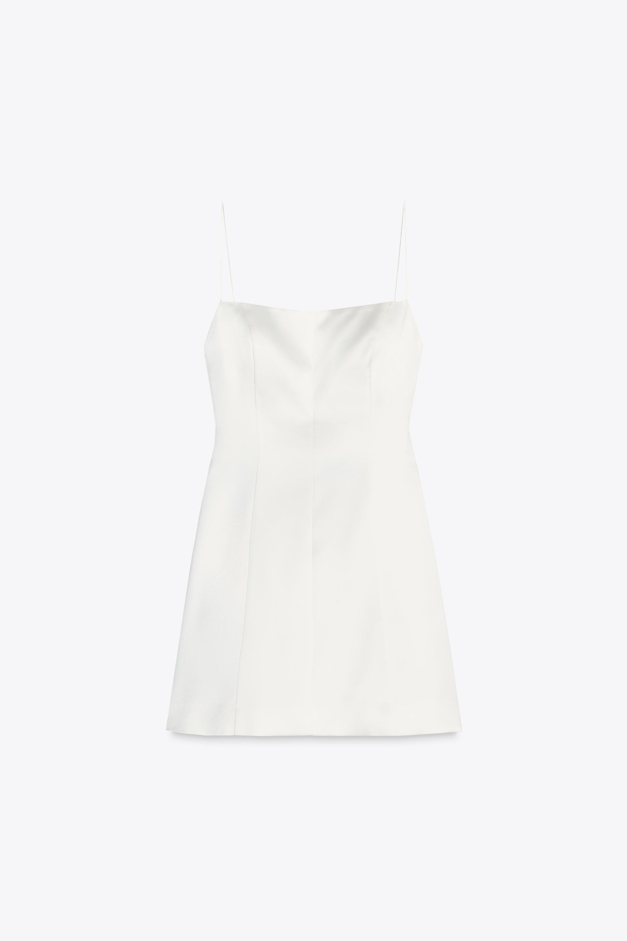 SATIN MINI DRESS WITH BACK BOW | Zara US