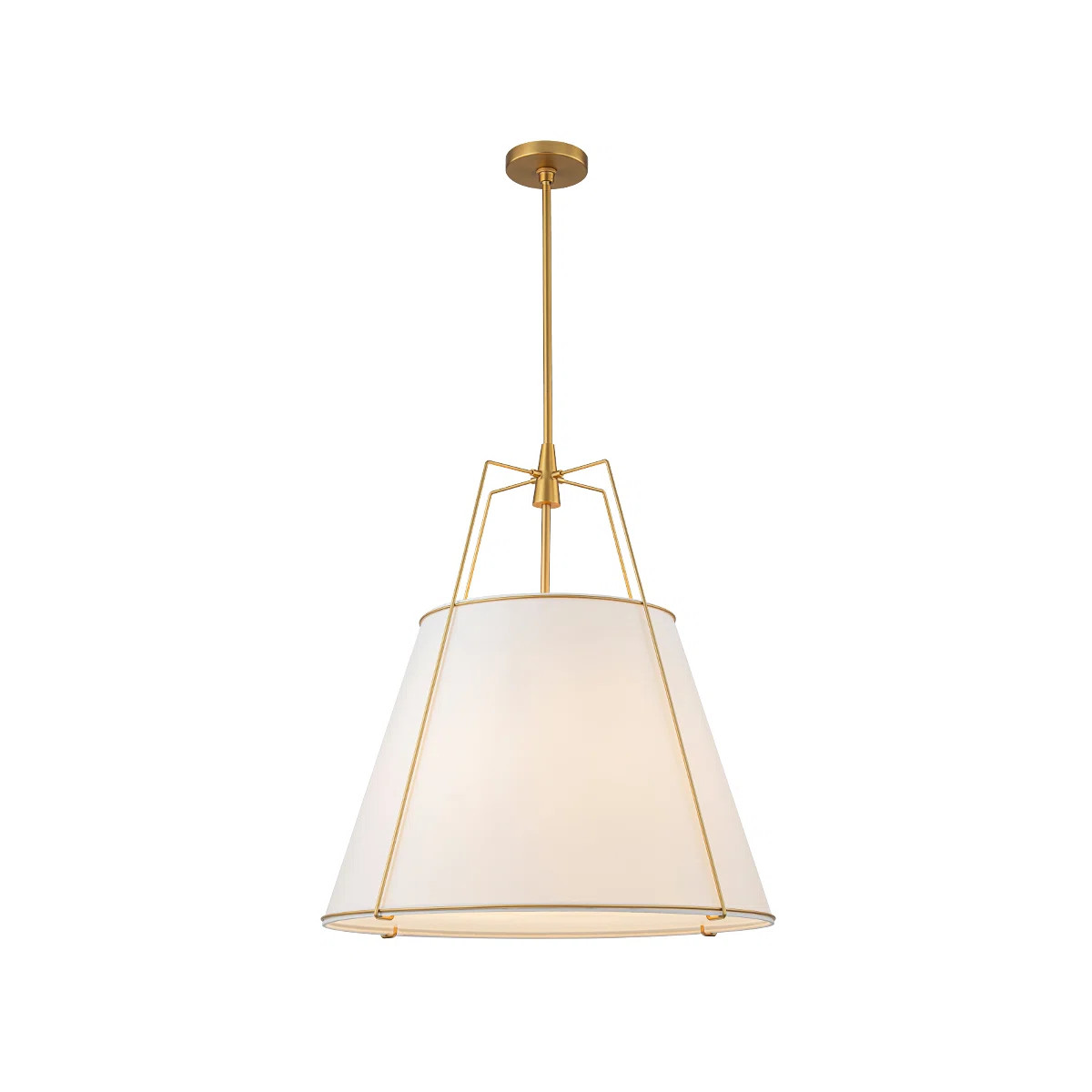Nyjel 4 - Light Linen Tapered Pendant | Wayfair North America