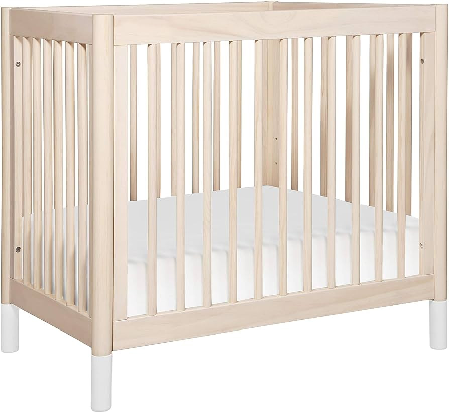 Babyletto Gelato 4-in-1 Convertible Mini Crib in Washed Natural and White, Greenguard Gold Certif... | Amazon (US)