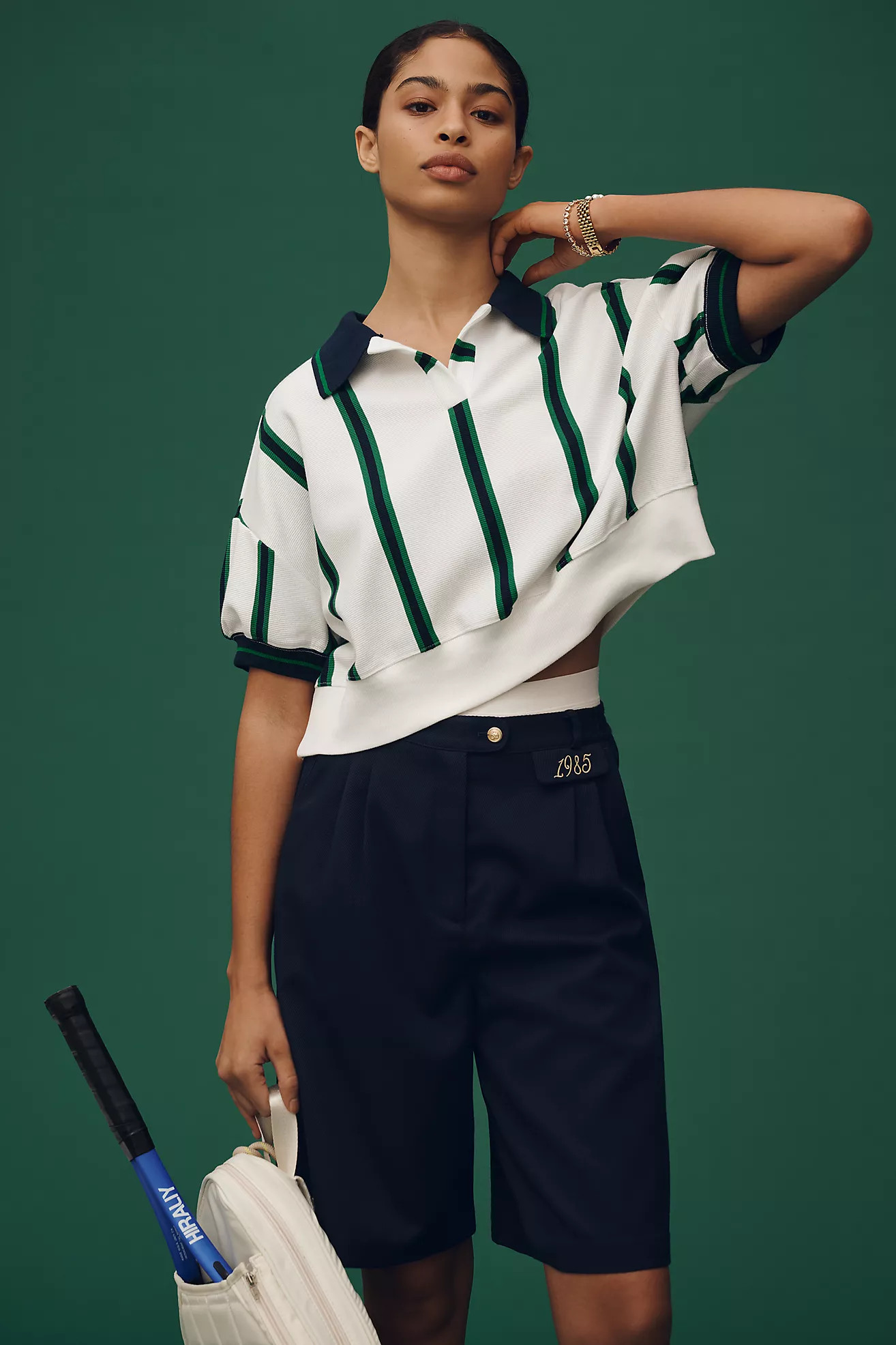 Maeve Sporty Polo Shirt | Anthropologie (US)