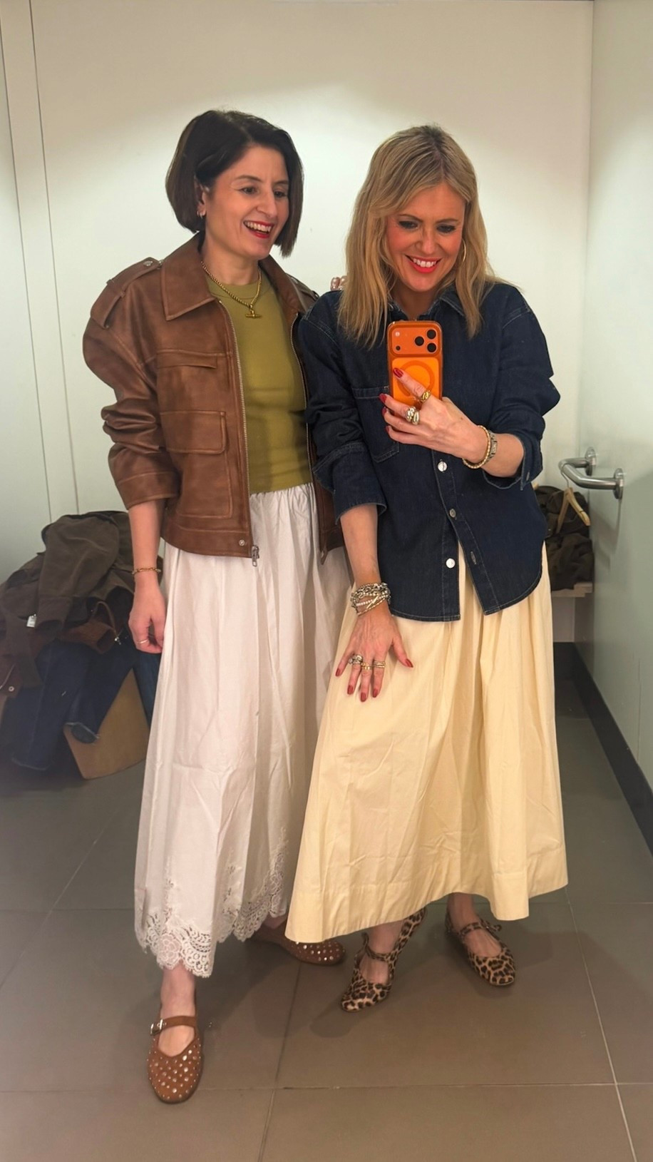 We loved these Topshop looks. Wearing size 10 skirts, small in the green racer & medium in the jacket (I needed a small). Reel over on insta  

#LTKeurope #LTKuk #LTKspring
