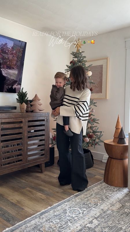 Mama and me holiday looks with Gap! Gap Partner, holiday looks, holiday style, Thanksgiving day outfit ideas, side leg jeans, baby loafers, toddler style, baby gap

Sizing — 28 in the jeans, M in sweater, 7 in flats. Ollie is in 2T in both his sweater and jeans, a size 5/6 in the loafers 🤎🤎 

#LTKHoliday #LTKSeasonal #LTKfamily